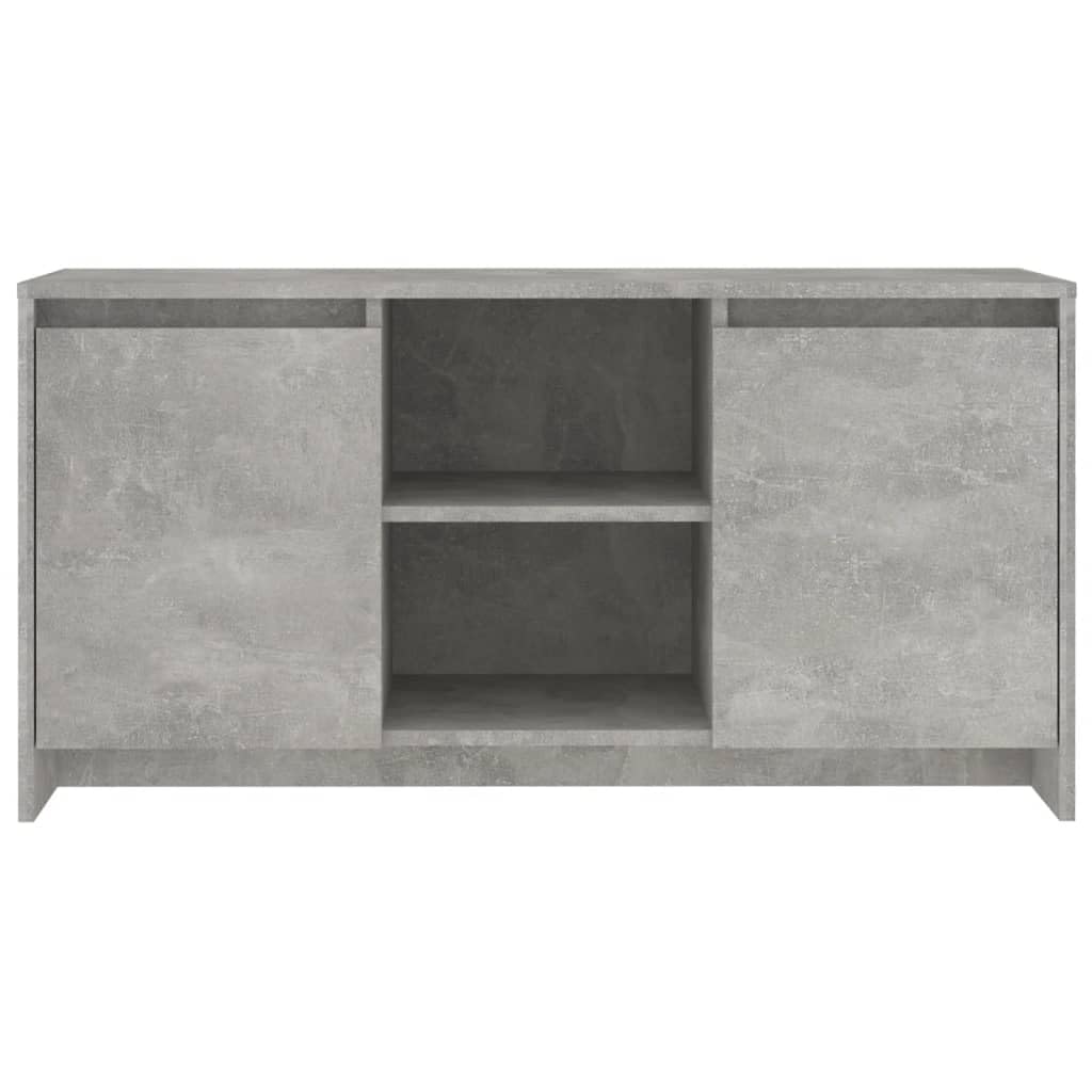 Mobile TV grigio cemento, 102 x 37,5 x 52,5 cm, in legno