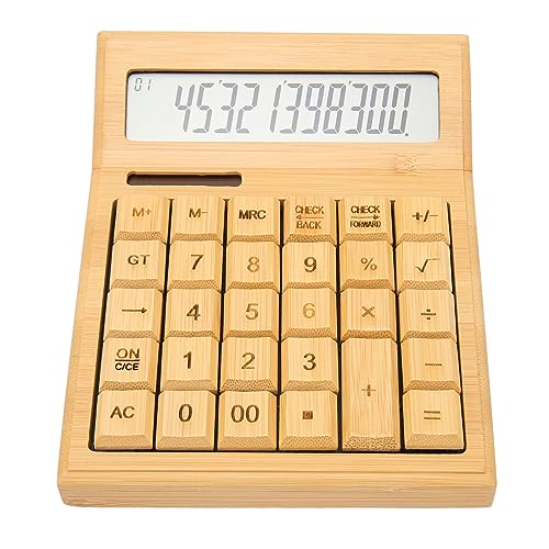 Calculadora de 12 dígitos Focket básica solar con pantalla grande LCD 6