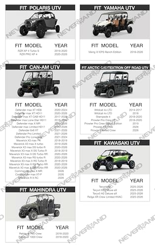 Image of NEVERLAND UTV Cover Heavy Duty Waterproof 4-6 Seater All-Weather Protection
