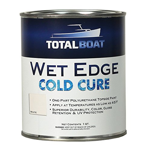 TotalBoat Wet Edge Cold Cure Marine Topside Paint (White, Quart)
