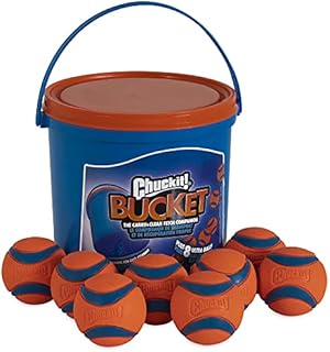 ChuckIt! Ultra Ball Dog Toy, Durable High Bounce Floating Rubber Dog Ball, Launcher Compatible Toy For Dogs, 3 Pack, Medium