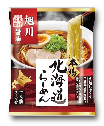 藤原製麺 本場北海道らーめん旭川醤油 R 107g×10袋のサムネイル