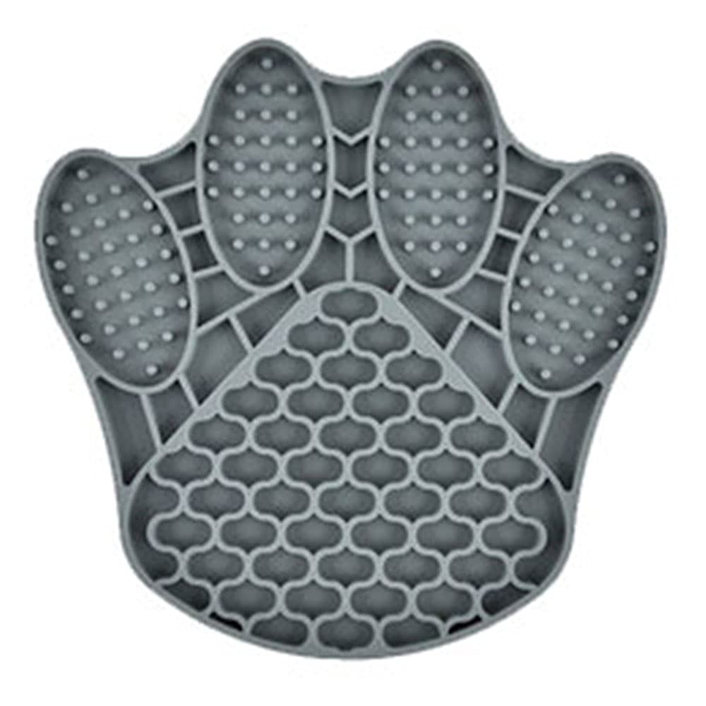 FutmtuSlow Feeder for Dogs Funny Fish Dolphin Crab Raw Paws Lick Mat for Dogs & Cats Fun Alternative to a Slow Feed Dog Bowl (Claws(7.48in7.68in)-Grey)
