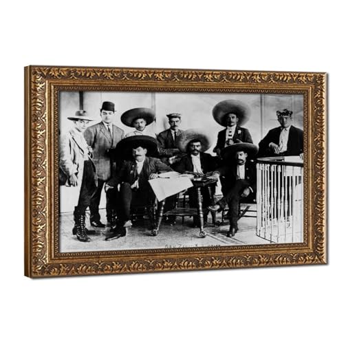Impression sur toile Zapata Révolution mexicaine avec cadre bois