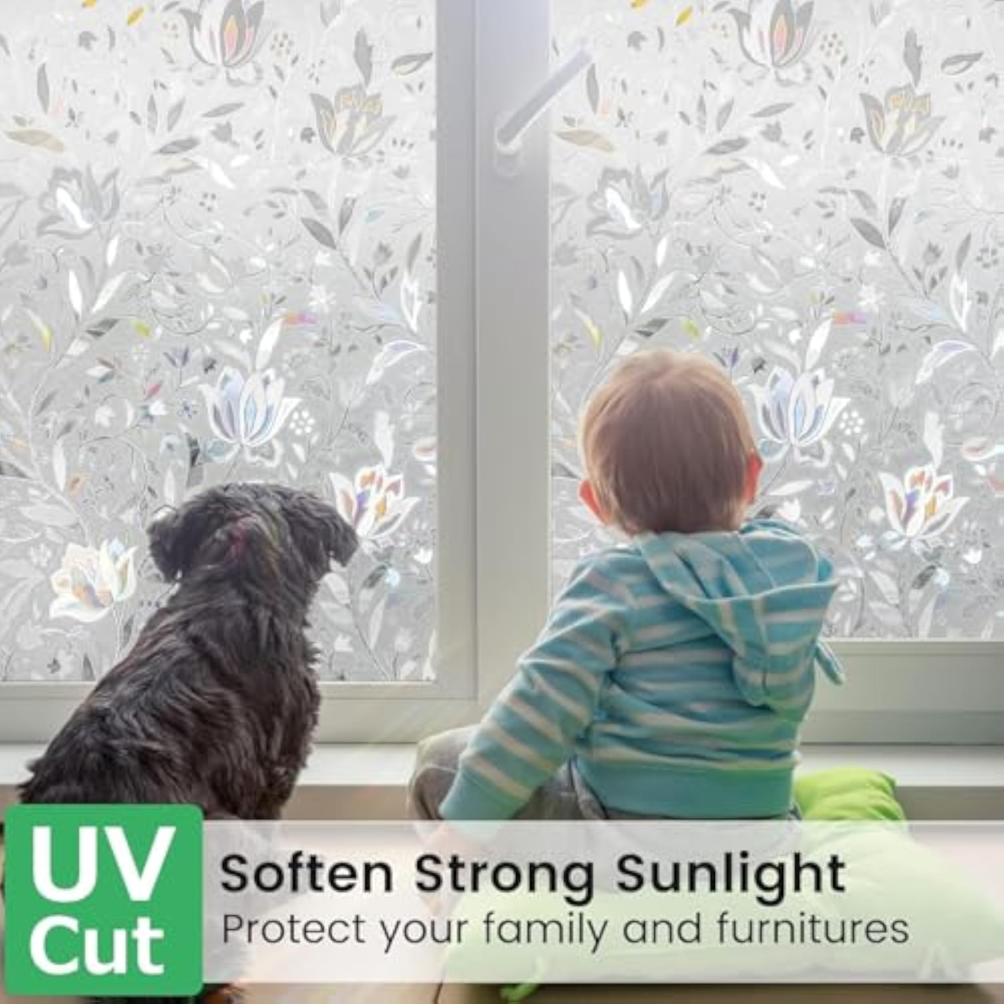 Window Privacy Film - Bamboo Frosted Glass Films