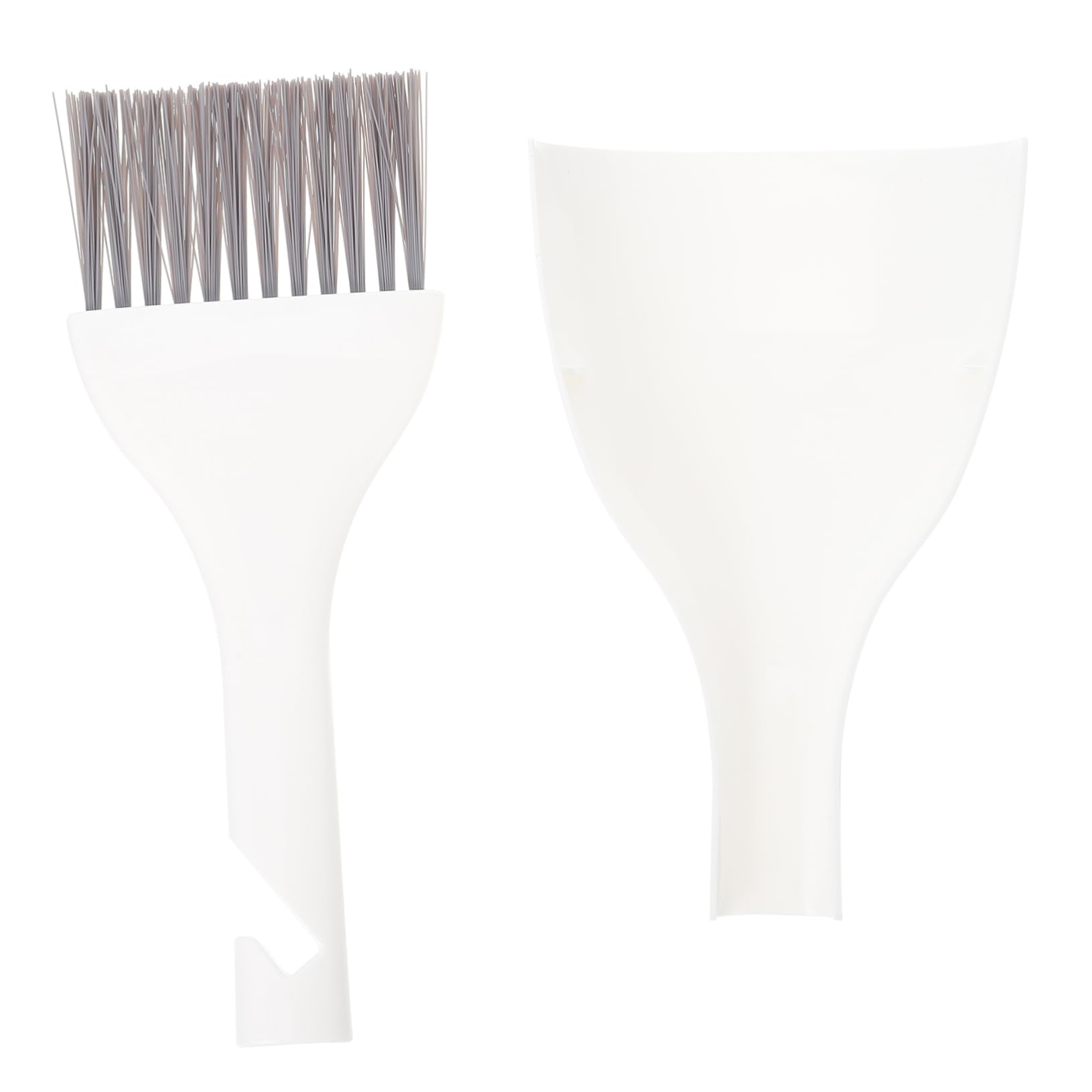 MOLUCKFU 1 Set Desktop Cleaning Trash Tiny Cleaning Broom Table Sweep Small Dust Brush Laptop Cleaning Brush Small Brush Table Cleaning Kit Mini Garbage Container Pet Broom White Plastic