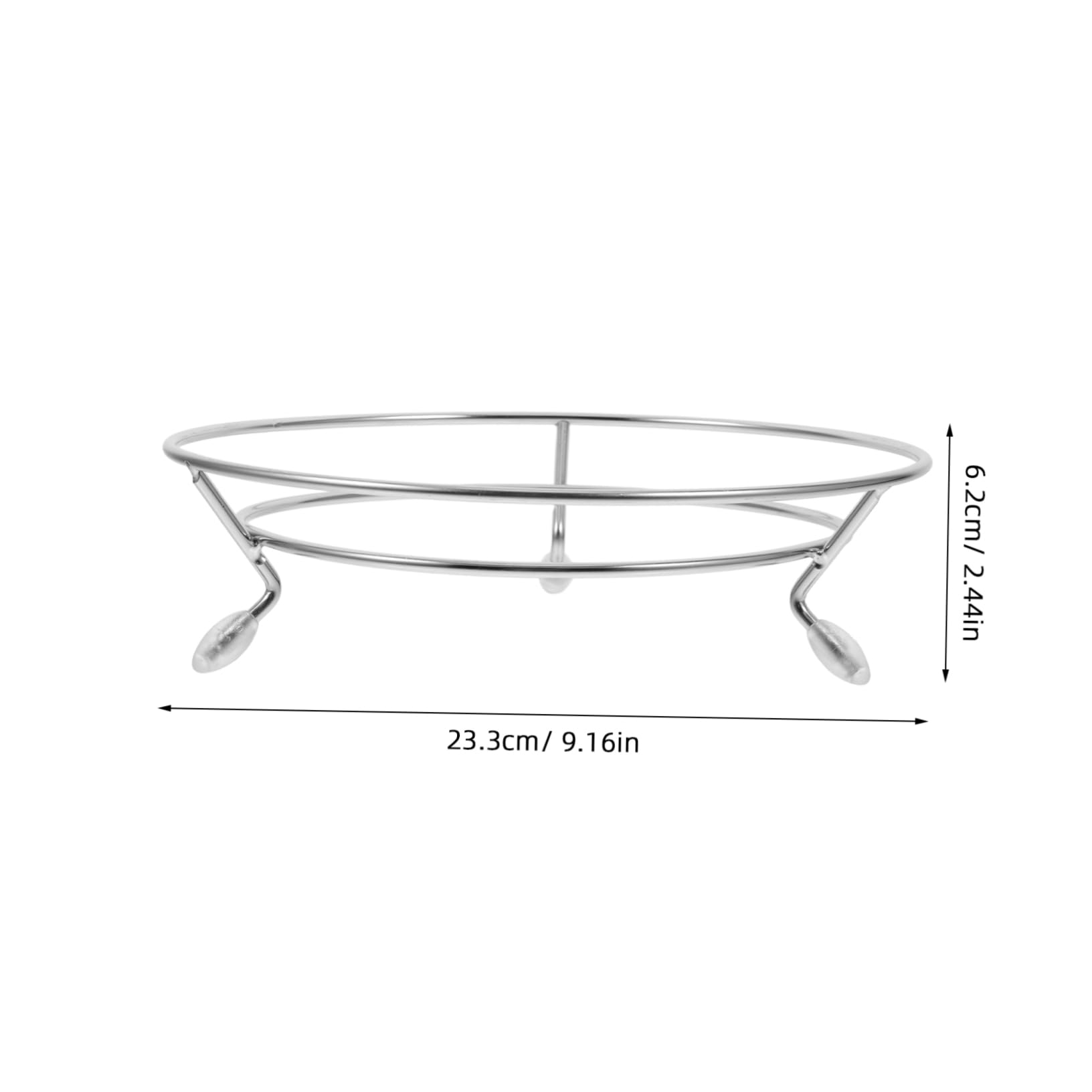 CIYODO Stainless Steel Pot Rack Heat Resistant Wok Holder Compact Design for Kitchen Table Countertops Easy Assembly Steamer Rack Tripod for Efficient Space Use