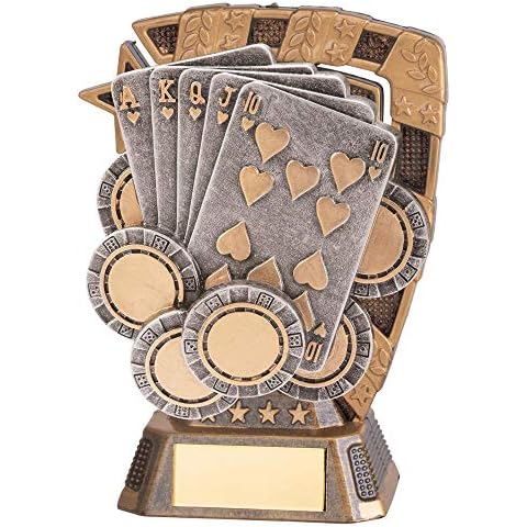 Euphoria Poker Trophy - Free Engraving - 130mm Cover