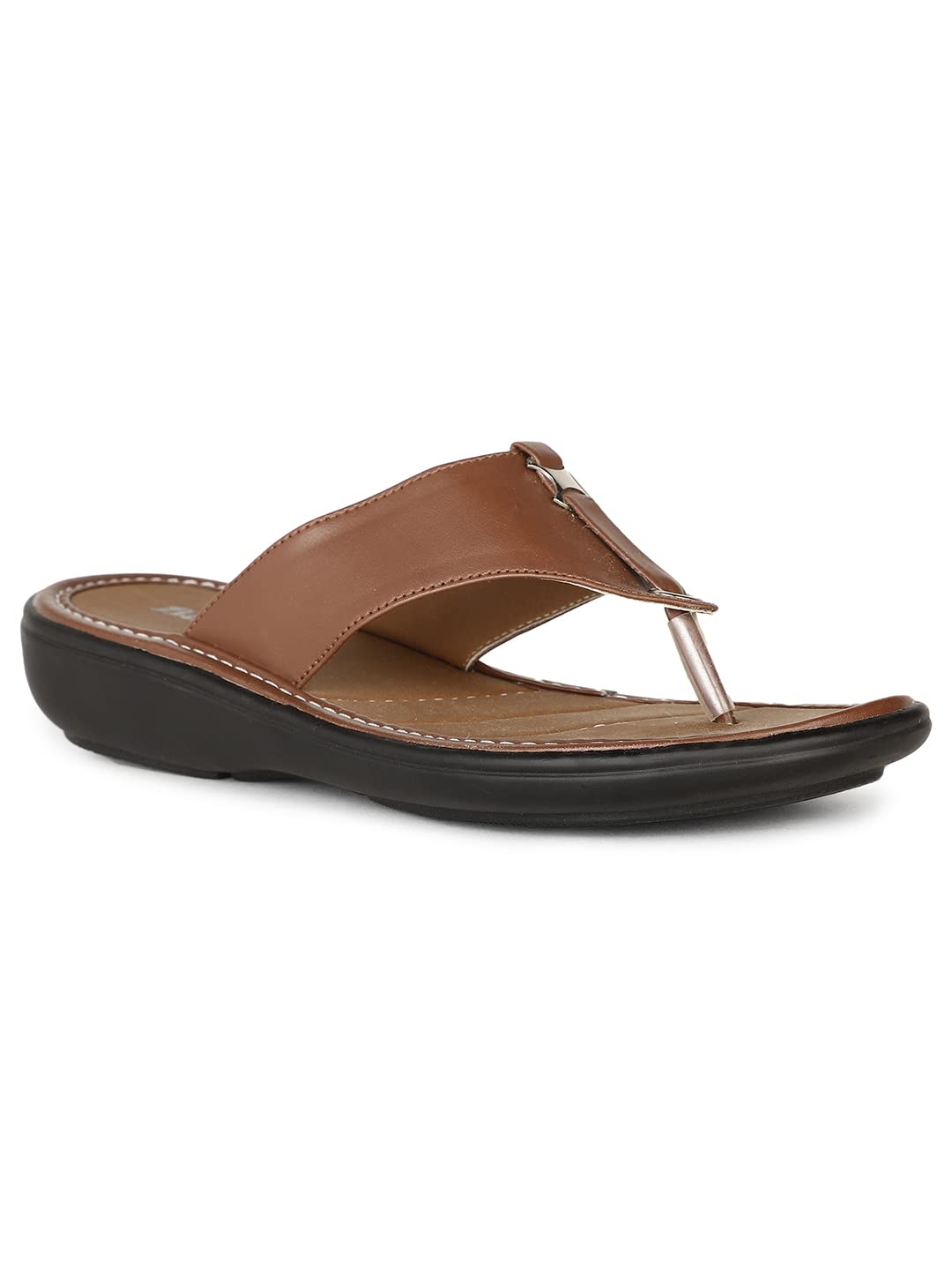 Bata PALM Brown Casual Slipon Open Toe Thong Slipper Thong Slipper Medium HH 26-50 MM For Women UK Size- 5 (B09W5WBYBX) Amazon Price History, Amazon Price Tracker
