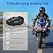 YTerrix Q4 Motorcycle Bluetooth Headset, Helmet Comm System for 4 Riders, 1500m Intercom Range, Bluetooth 5.1 Dual Qualcomm Chip, Music Sharing, FM, DSP Noise Cancellation, IP65 Waterproof