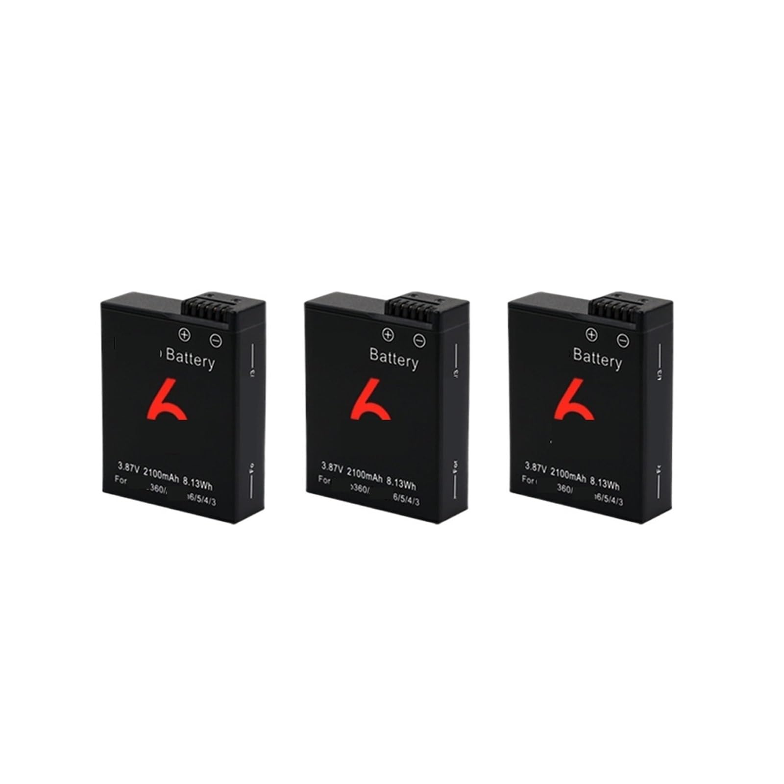 Batería compatible con DJI Osmo Action 5 Pro cargador triple accesorios de cámara