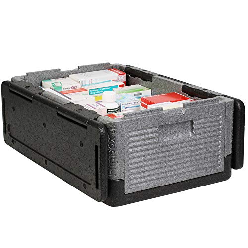 Foto von Flip Box Grizzly Big 39l - Große, isolierte & Faltbare Thermobox aus hochwertigem EPP für Essen, Einkäufe, Ausflüge & zum Transport im Auto