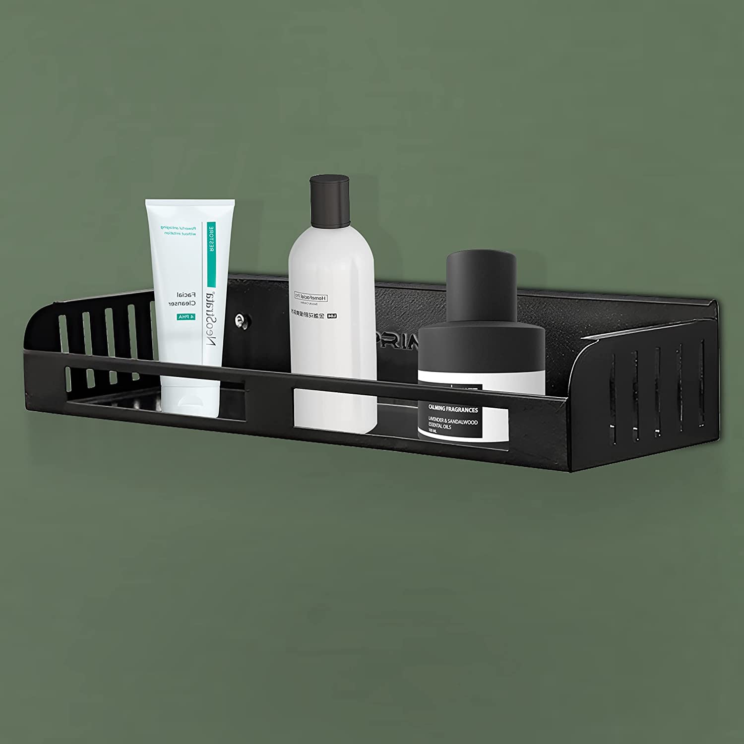 Primax GI Metal Powder Coated Finish Bathroom Kitchen Accessories Shelf and Rack (Black, 14 X 5 Inches) (B0BQZ7WL7S) Amazon Price History, Amazon Price Tracker