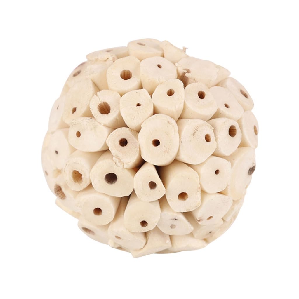 XAGMODSHN Parrots Chew Toy Birdcage Natural Pith Chewing Toy Bird Biting Toy for Large Birds Birdcage Hanging Toy
