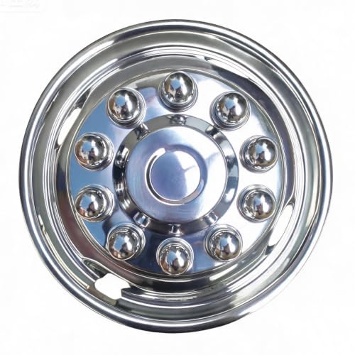 Image of 4pcs 16 inch Polished Stainless Steel Wheel Simulators for 1988-1998 F450