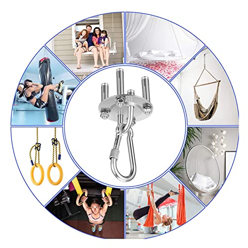 Kadimendium Hammock Hook, Heavy Duty Ceiling Hanger Easy To Install Widely Applicable Strong Bearing Capacity Fine Workmanship With Expansion Pipes For Chandeliers #TOP4