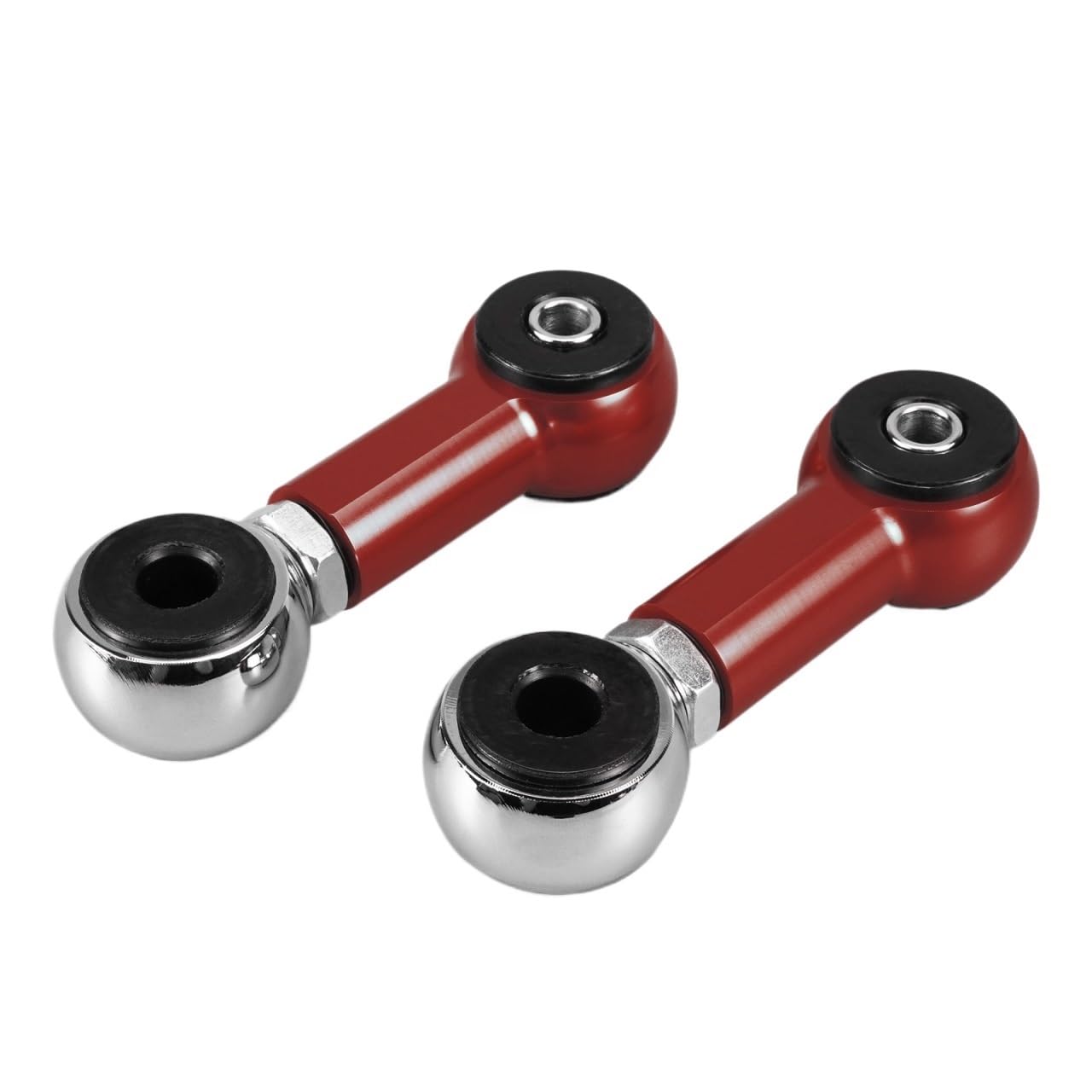 zestaw stabilizatora Regulowany tylny drążek stabilizatora, zestaw łączników stabilizatora pasujący do BMW E46 320i 325i 328i 330i 330d 320d 1999-2006 Stabilizatory Poprzeczne(Red)