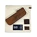 Hide & Drink, Durable Leather Pencil Pouch, Handy Pen Case, Classic Work Accessories, Carry On Pouch, Student & Professionals Essentials, Handmade Includes 101 Year Warranty :: Bourbon Brown