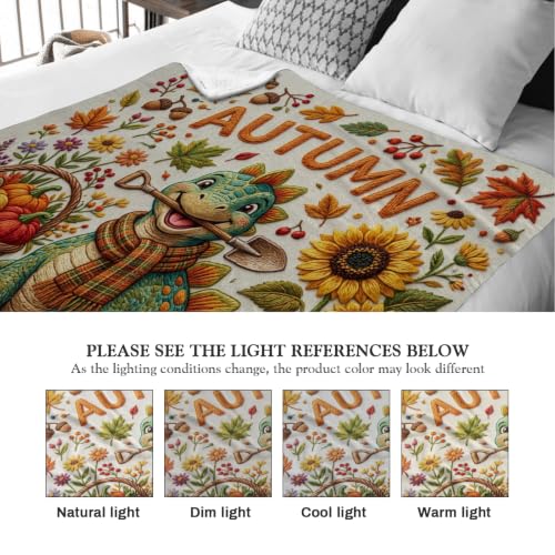 Couverture dinosaure chaude pour solutionner le froid nocturne au lit - 4