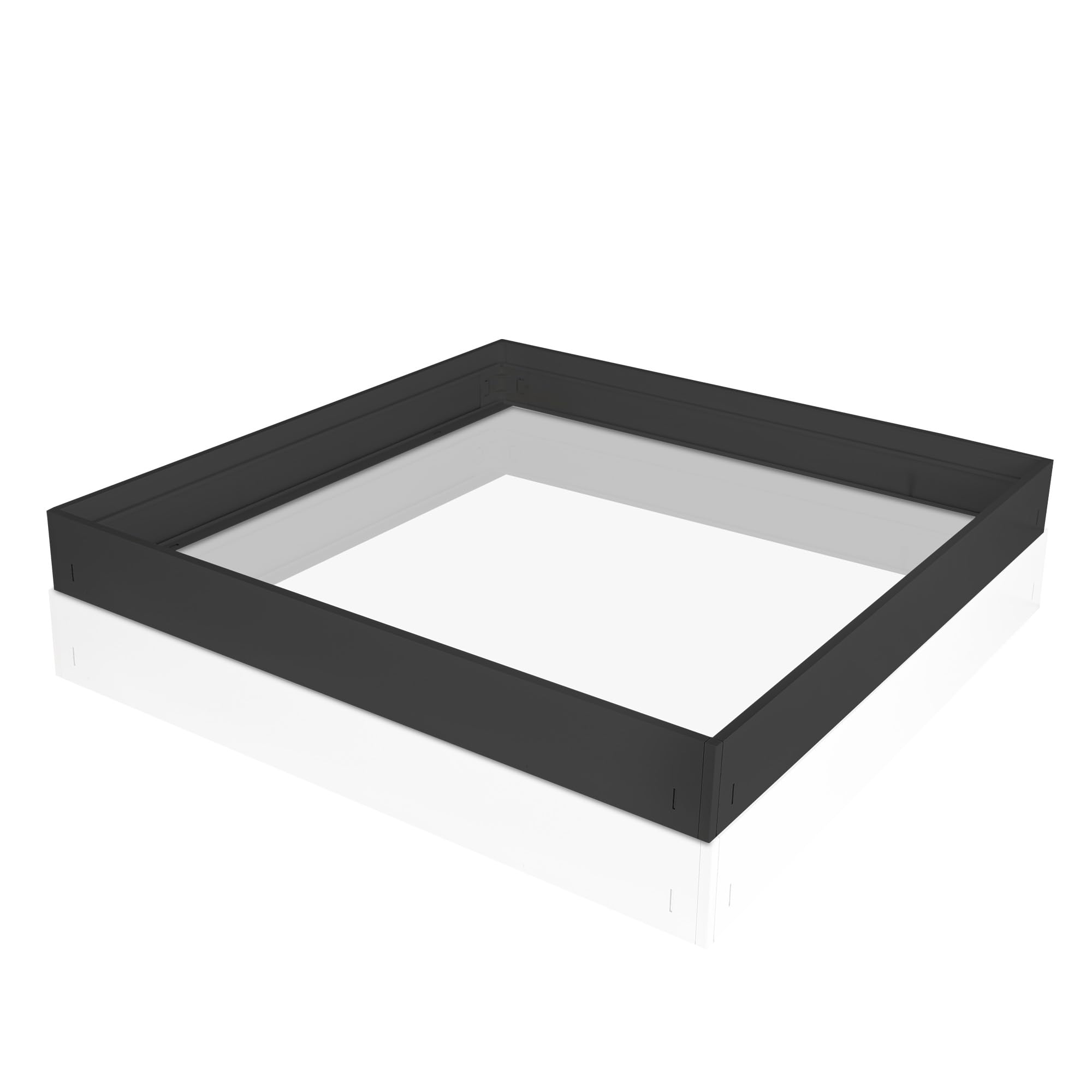 Bright Source 600 x 600mm Surface Mounting Kit for Backlit LED Panel Light (Panel Not Included) - Matt Black Finish, Easy Assembly and Installation, for Non-Suspended Ceilings