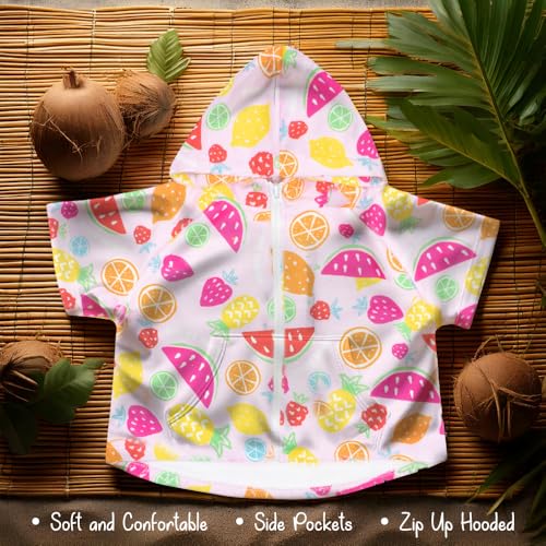 Tommy Bahama Girl's Swimsuit and Cover Up Set - Bathing Suit and Zip-Up Hooded Cover Up Bundle for Kids and Toddlers3