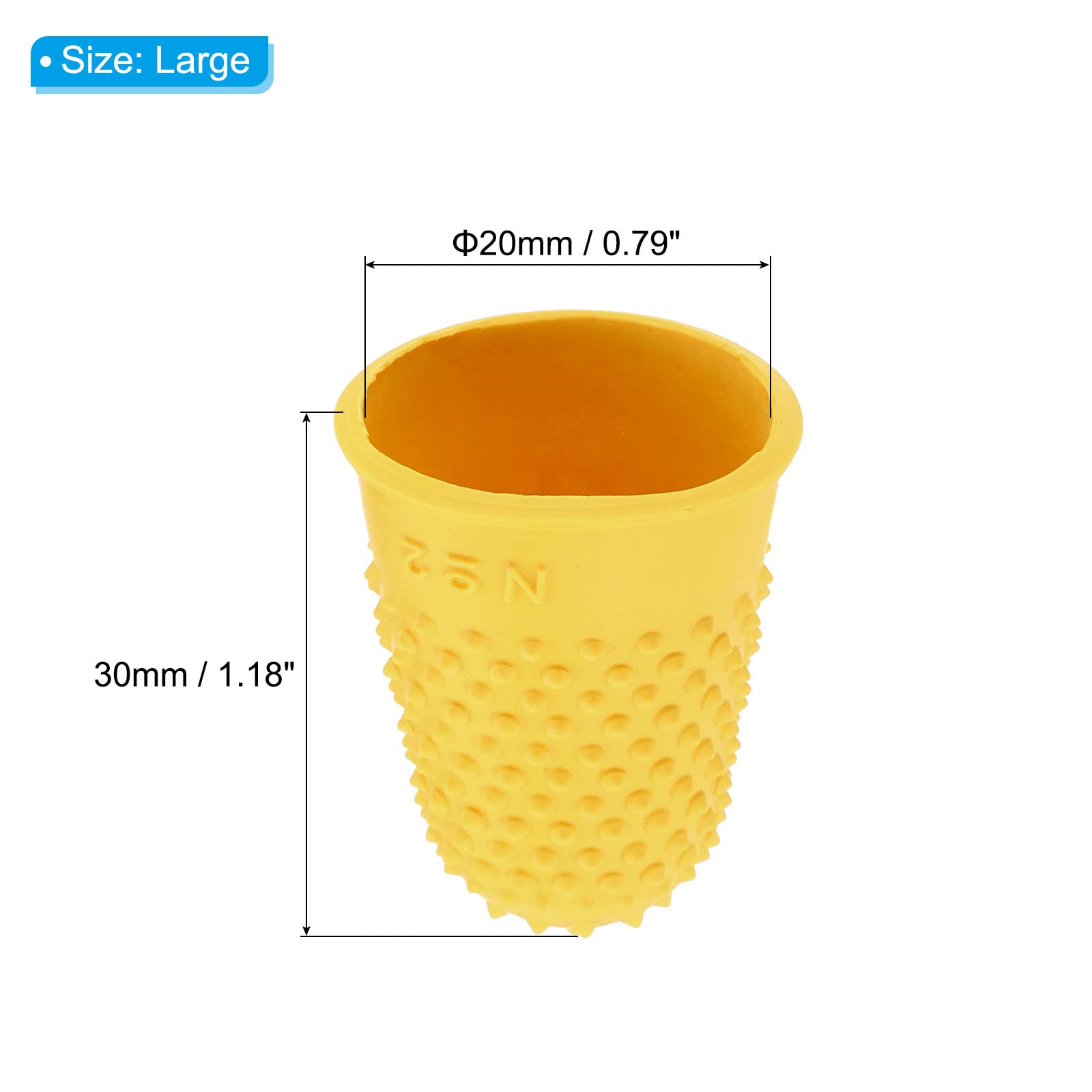 PATIKIL Silikon Fingerschutz 15er Pack - Gummifingerspitzen Größe M Rot