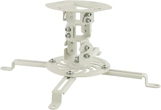 Mount-It! Low Profile Projector Ceiling Mount, 30 lbs, White
