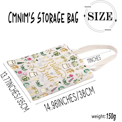 Bolso tote para madre de la novia, regalo para despedida de soltera, boda, fiesta, dama de honor, propuesta, novia, mamá, con diseño floral miniatura 5
