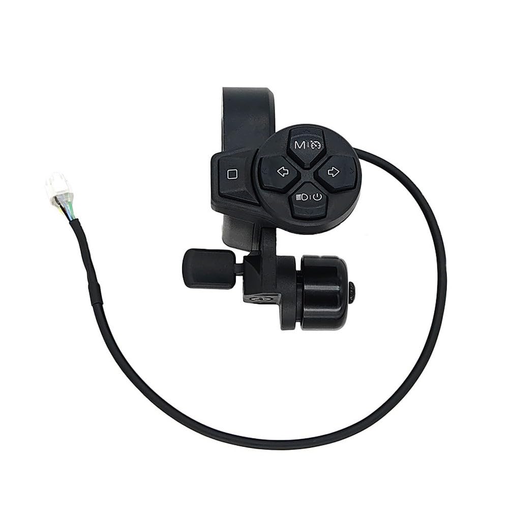Interrupteur de clignotant avec bouton klaxon pour trottinette électrique Ninebot Zt3 Pro, pièce de rechange en acier ABS, noir