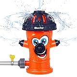 Tragbare Größe -- Das Sprinkler Wasserspielzeug ist etwa 20 cm groß. Leicht zu tragen und leicht zu verstauen. Perfekt für Wasserspiele im Hinterhof, Sommerpartys, Poolpartys, Gartenspiele, Strandpartys usw.