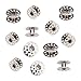 Produktbild ULTNICE Metall Spulen Nähmaschine 20mm Durchmesser für Bruder Singer Toyota Janome 20pcs (Silber)