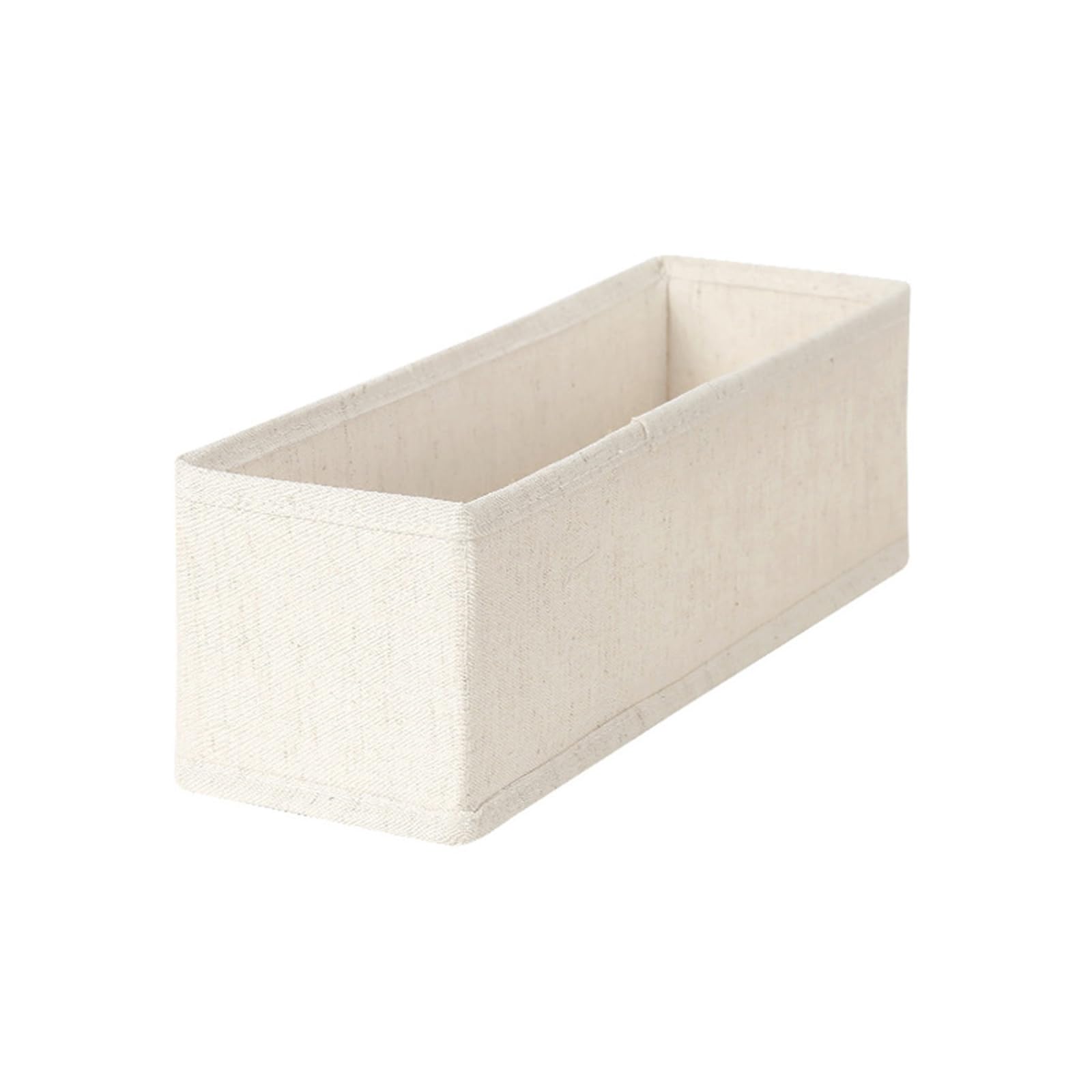 Kalttoy Cream Multipurpose Foldable Cotton Linen Underwear Socks Organizers Drawer Storage Box For Closets Wardrobes Accessory Underwear Storage Container