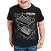 style3 VCS 2600 Console de Jeux T-Shirt pour Enfants rétrogaming Bleu, Couleur:Noir;Taille:140