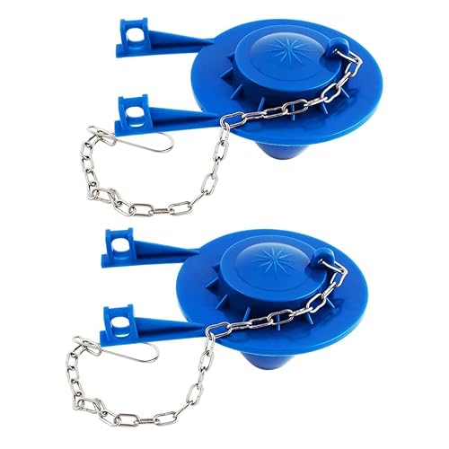 2 Packs Toilet Flapper 2 Inch, Universal Toilet Flapper Replacement For American Standard Toilets, Toilet Tank Repair Kit Rubber Flapper Replacement With Flapper Chain #TOP23
