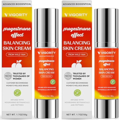 Vigority Women’s Balancing Cream for Mature Skin – Deep Hydration, Improves Skin Elasticity, Smooths Texture, Supports Natural Feminine Comfort & Harmony, Nourishing Daily Moisturizer – 2-Pack
