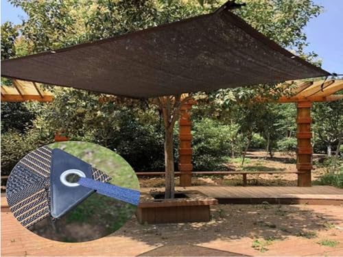 Cobertura de sombra para canil 95% protetor solar, painel de tela com ilhós para casa de cachorro ao