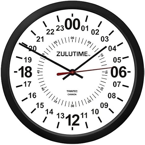 TRINTEC 24 Hour Military Time Wall Clock Cover