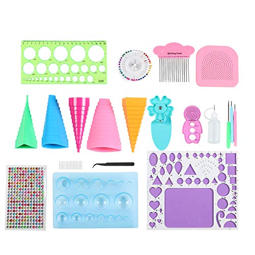 Duurzame papieren quilling-set, duidelijker doe-het-zelfaccessoire, cartoon 3-in-1 decoratie voor kaarten die decoratief… - Image 3
