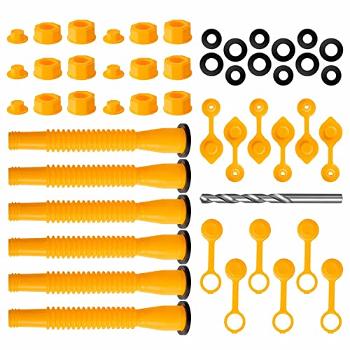 Vitnature 49 Pcs Gas Can Nozzle Replacement, Gas Can Spouts For Gasoline 5 Gallon, Old Style Gas Can Nozzle Kit, Easy To Use Gas Can Spout, Replacement Gas Can Spouts That Fit Most Gas Tanks. #TOP2