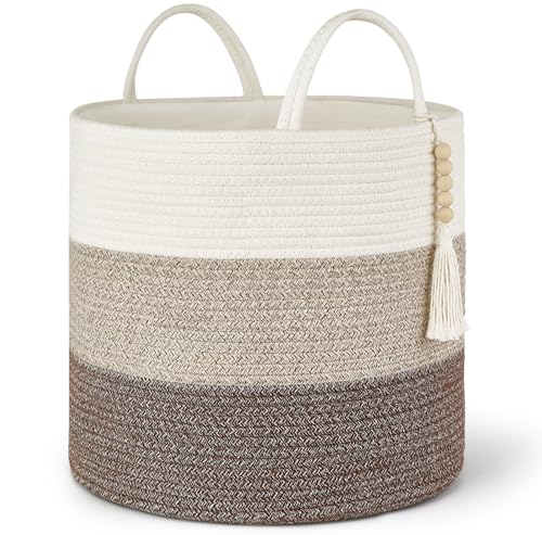 Mkono Woven Storage Basket Decorative Natural Rope...