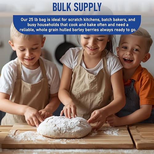 Great River Milling Organic Hulled Barley Grain | Whole Grain Barley for Home Milling, Cooking, and Baking | High Fiber, Non GMO, Kosher | 25 Lb - Image 6