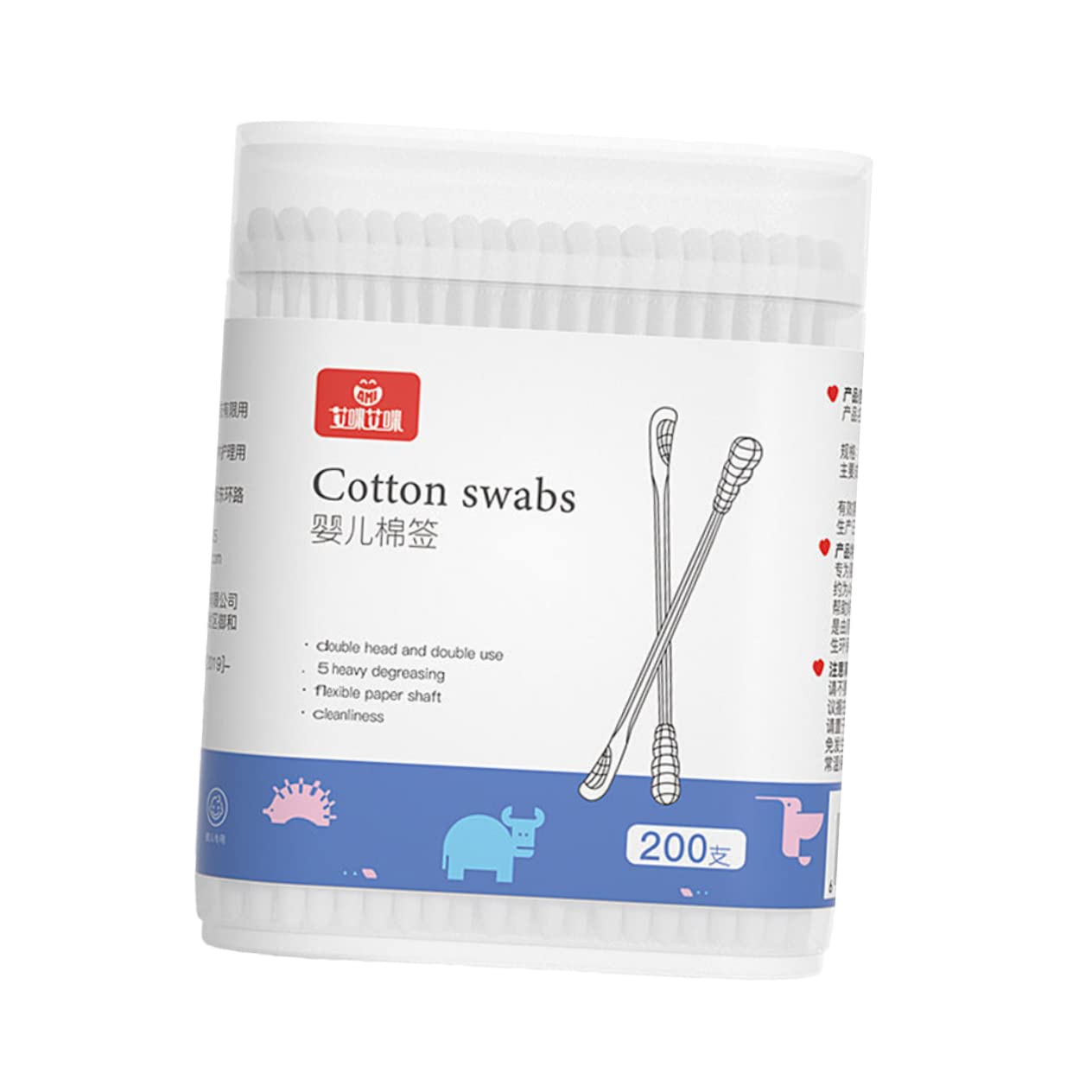 Baluue Infant Ear Cleaning Kit Baby Cotton Swabs Spiral Tip Ear Gentle on Boys and Girls Portable