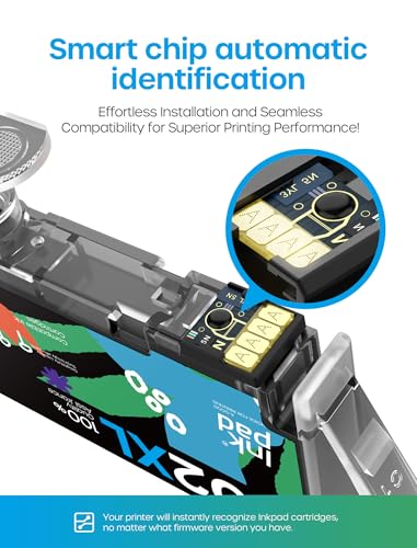 iNKPAD 912XL Ink Cartridges Compatible with HP 912 912XL Ink Cartridges Multipack for HP OfficeJet 8010 8012 8014 8015 8017 OfficeJet Pro 8020 8024 8023 8025 (4-Pack, Black Cyan Magenta Yellow) - Image 2