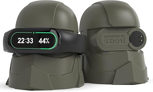 SIKAI - Lindo soporte de cargador para casco compatible con Xiaomi Mi Band 765, silicona agradable a la piel, modo de mesita de noche, uso en casa y