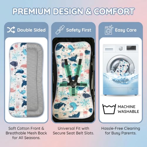 Baby Seat Pad Liner for Stroller Baby Seat Insert - Image 4
