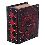Grimoire Deck Box, Hellbent - Wooden Spellbook Style Trading Card Deck Storage (350+ MTG cards) for Magic the Gathering, Yugioh, Pokemon | Gift Item for Commander EDH and Modern Players
