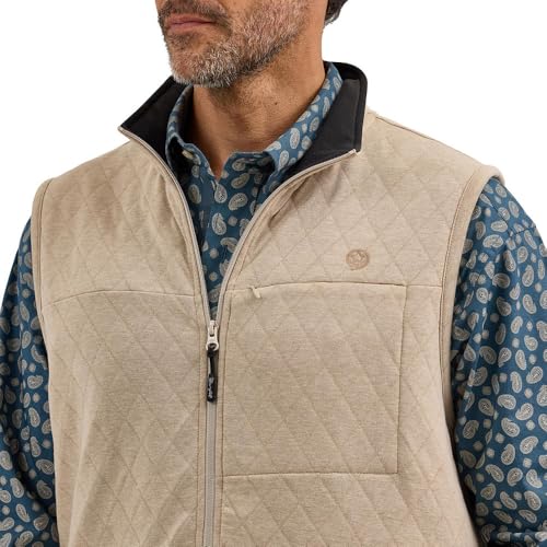 Wrangler Men's George Strait Tan Vest4