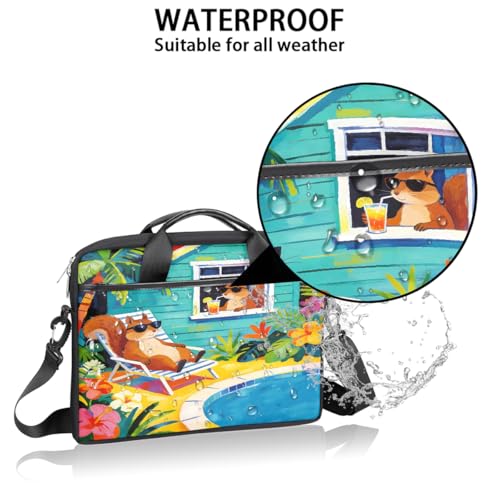 Bolso para laptop con diseño de ardilla tropical 15 pulg miniatura 3