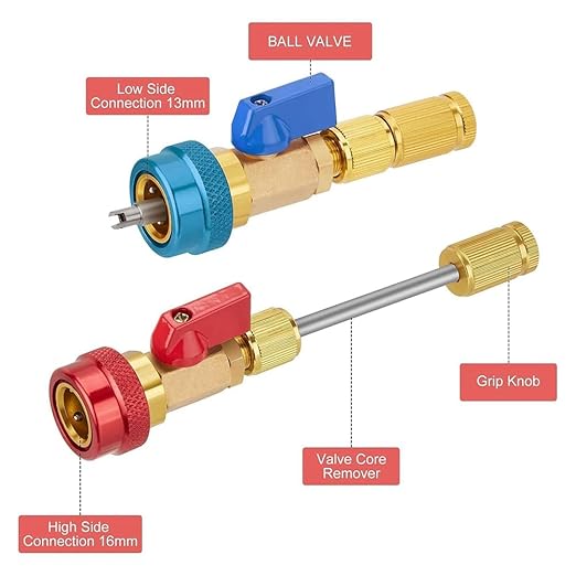 Extractor Instalador de Núcleo de Válvula R134A miniatura 3