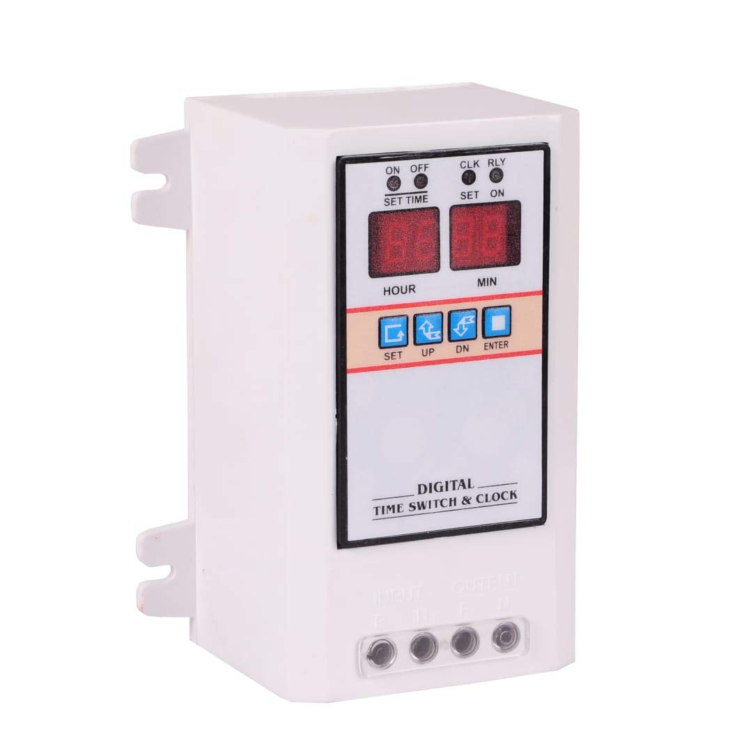 Digital Auto ON and Off Programmable Electronic Timer Switch (White